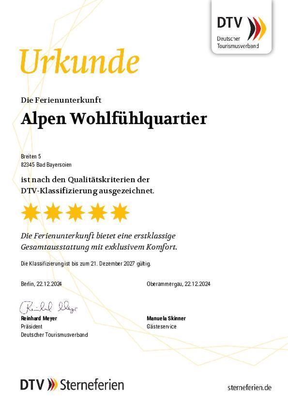 Вілла Alpen Wohlfuehlquartier Bad Bayersoien Екстер'єр фото